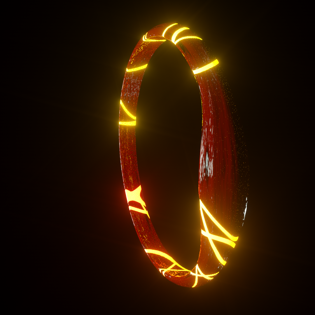 Ring - My, Ring, Models, Art, Animation, Red, Glow, Brightness, Reflection, Ring, Red, Glow, Bright, Longpost, Video