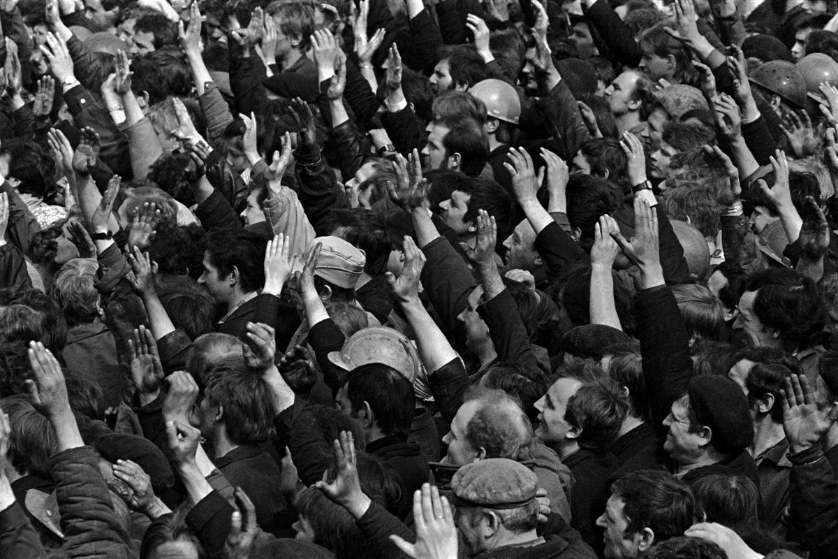 “The whole of Minsk stopped.” 30 years ago workers rallied en masse because of prices - we publish unique photos - Republic of Belarus, Strike, Story, Rally, Protest, Minsk, Maz, Politics, Restructuring, the USSR, Longpost, Old photo