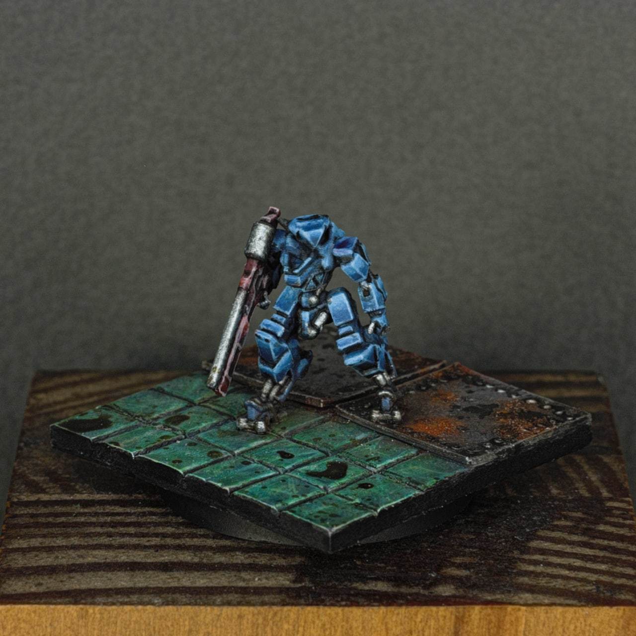 Combat robot - My, Science fiction, Painting miniatures, Robot, Scale model, Longpost