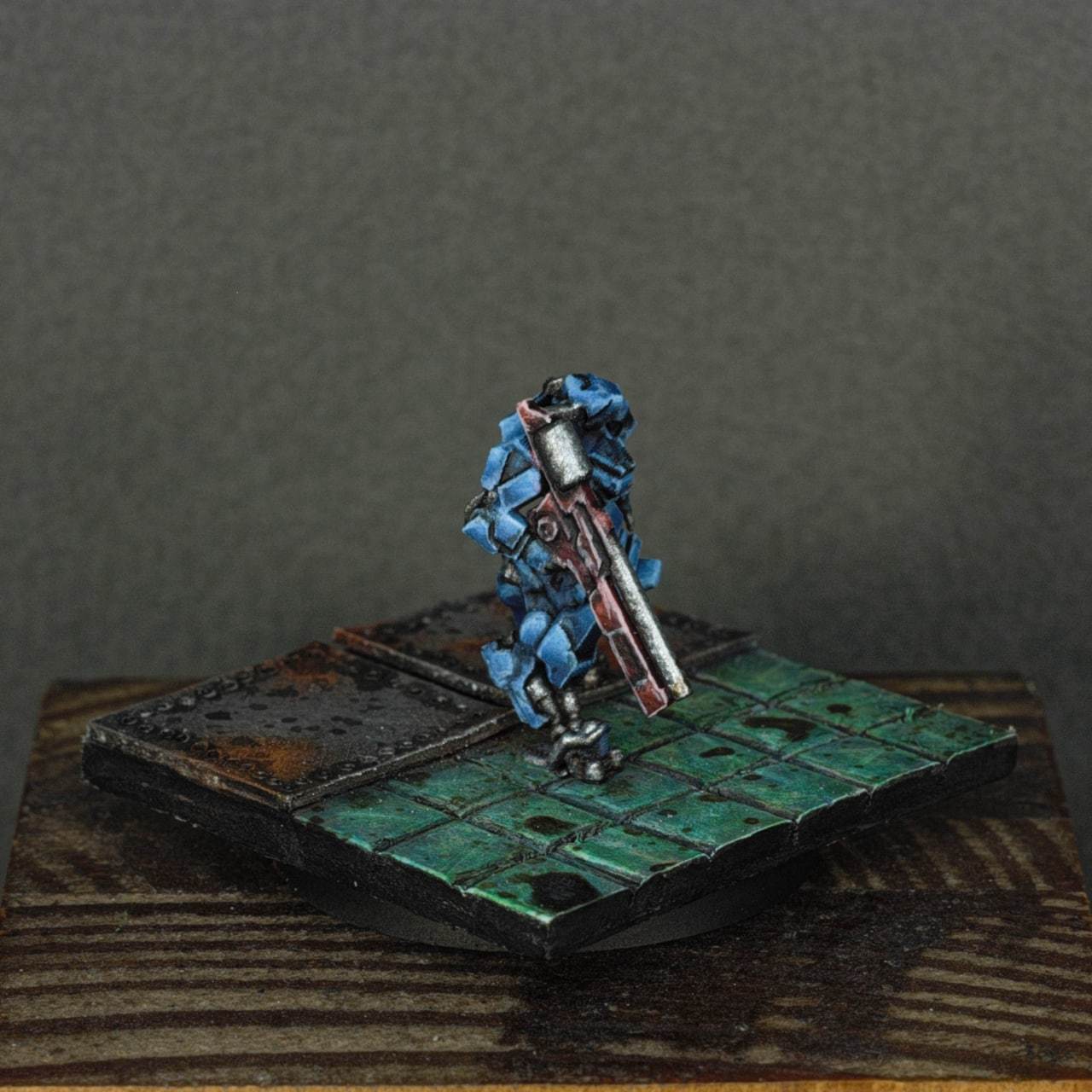 Combat robot - My, Science fiction, Painting miniatures, Robot, Scale model, Longpost