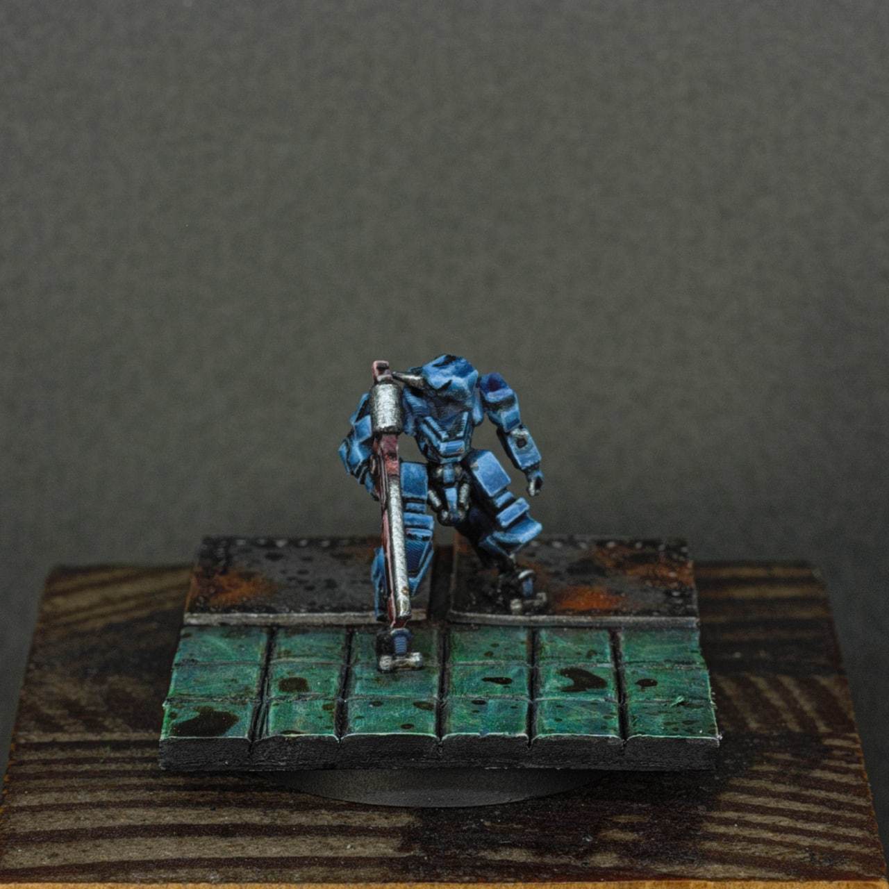 Combat robot - My, Science fiction, Painting miniatures, Robot, Scale model, Longpost