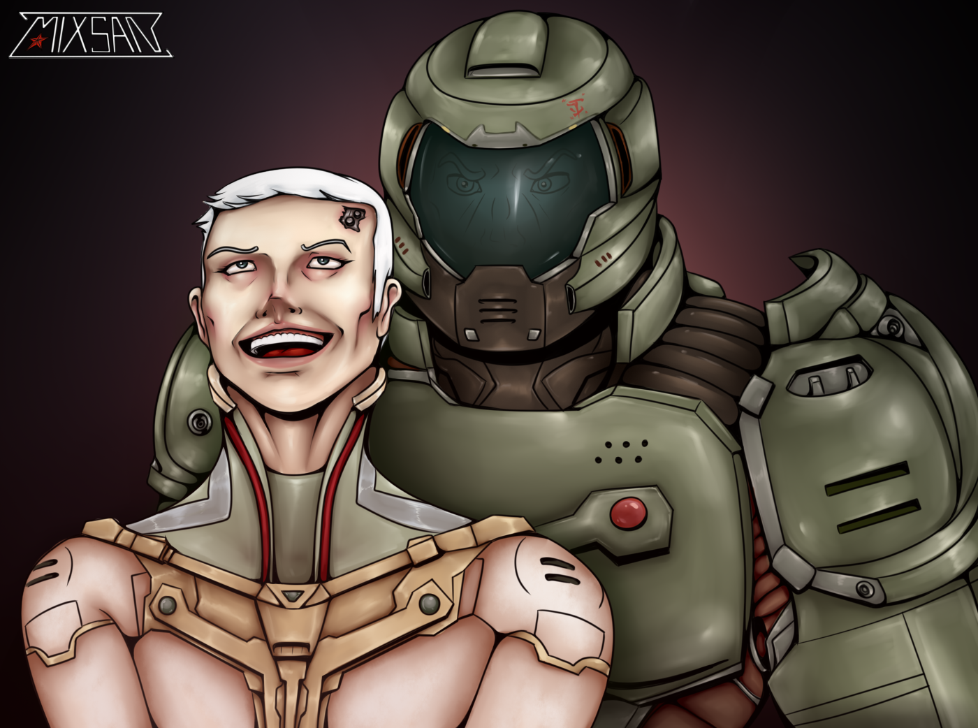 Surprise motherfucker! - Моё, Doom, Doomguy