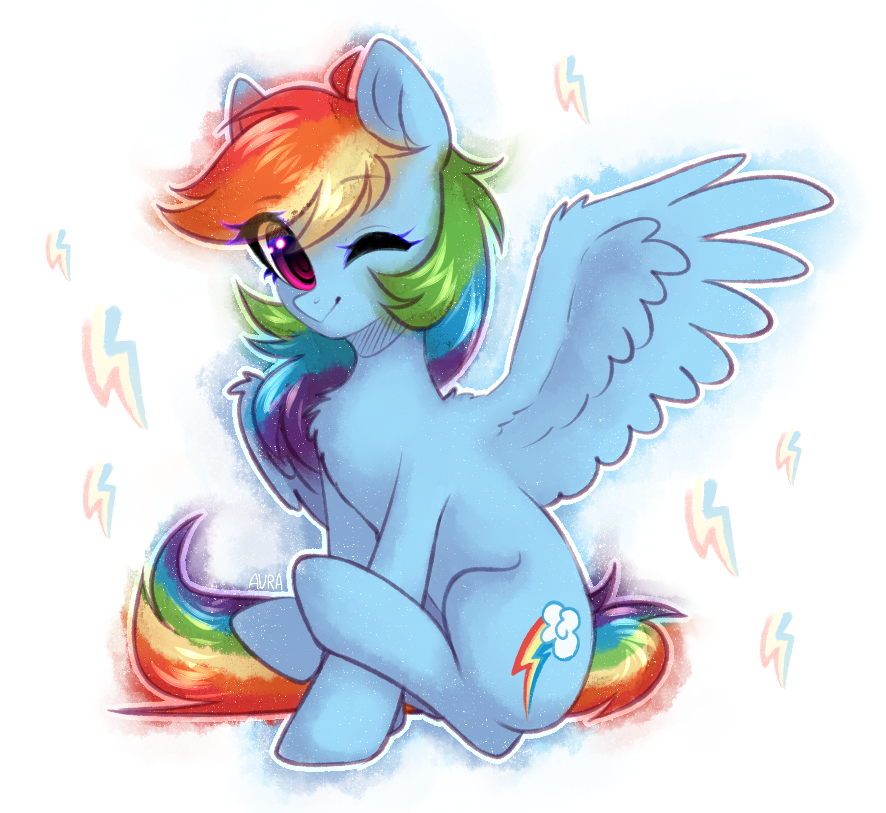 Dashka - My little pony, PonyArt, Rainbow dash, Avrameow