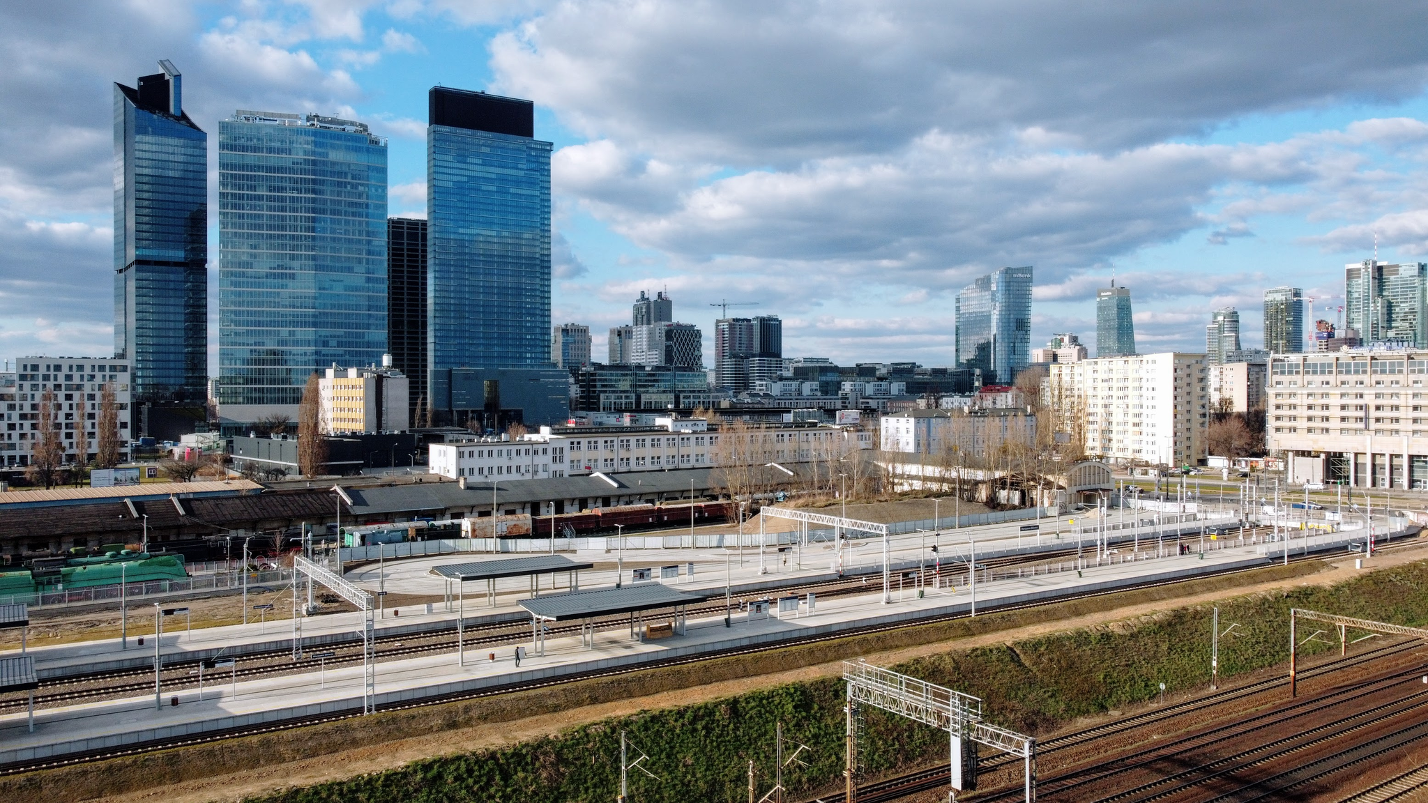 Warsaw city center - My, Poland, Drone, Centre, Warsaw, Dji, DJI Mavic, Aerial photography, The photo, Europe, Skyscraper, Longpost