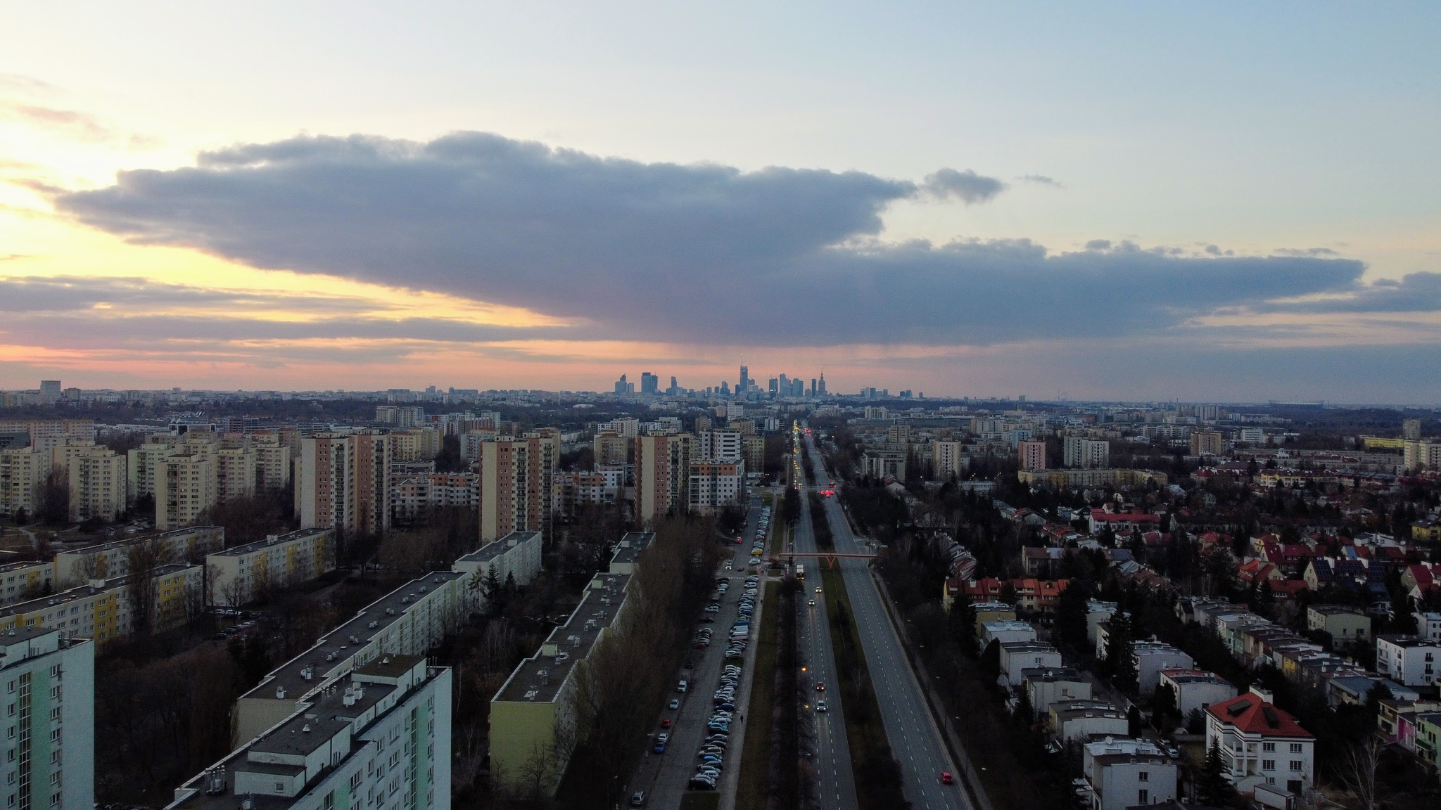 Warsaw city center - My, Poland, Drone, Centre, Warsaw, Dji, DJI Mavic, Aerial photography, The photo, Europe, Skyscraper, Longpost