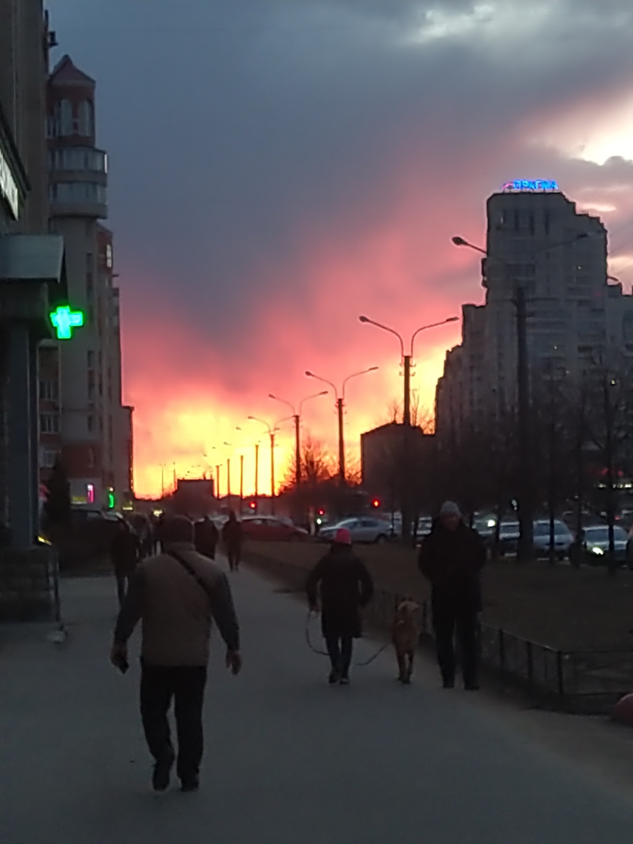 Закат в Питере - Моё, Санкт-Петербург, Рассветы и закаты