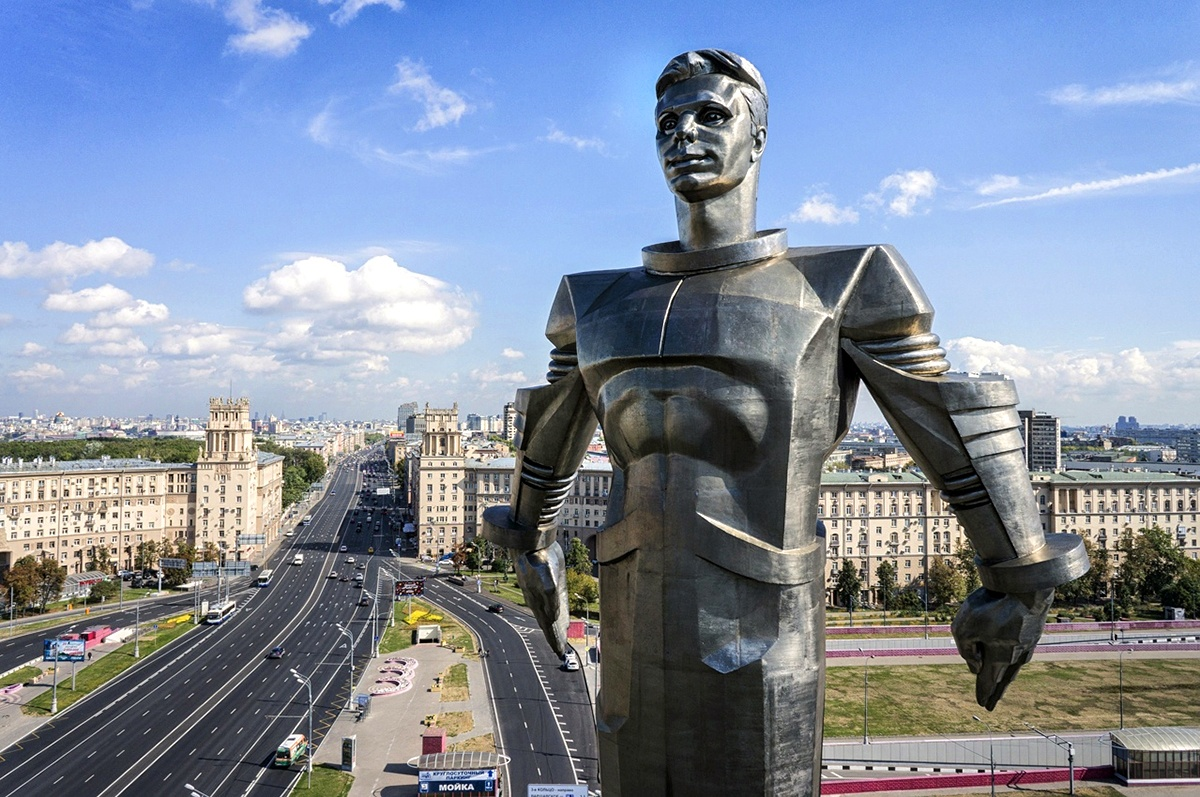 The monument to Yuri Gagarin will be restored in Moscow - Sculpture, Architecture, Moscow, Monument, Longpost