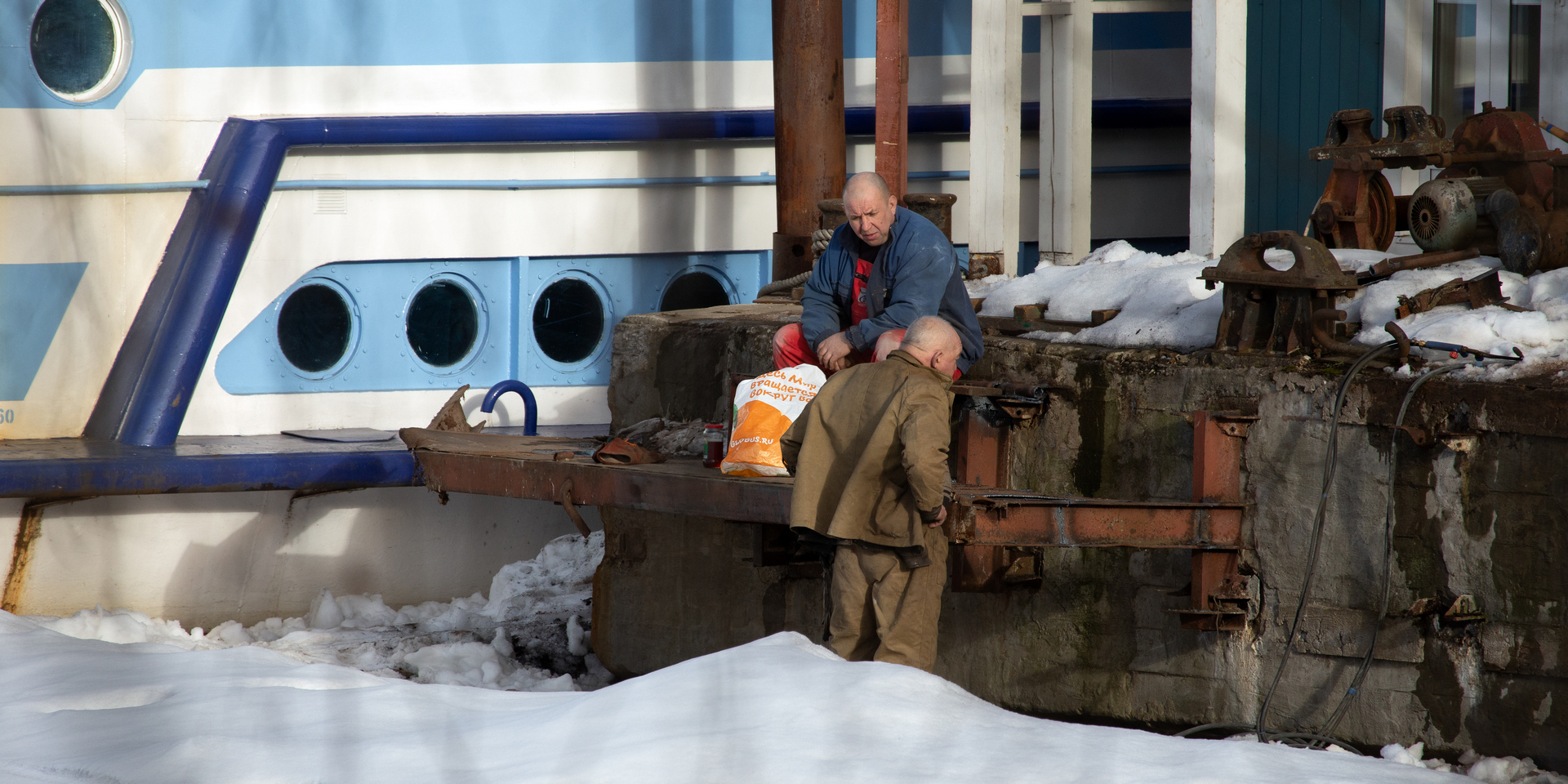 Navigation opening is approaching - My, Moscow, Khimki reservoir, River fleet, Ship, River Station, Spring, Longpost