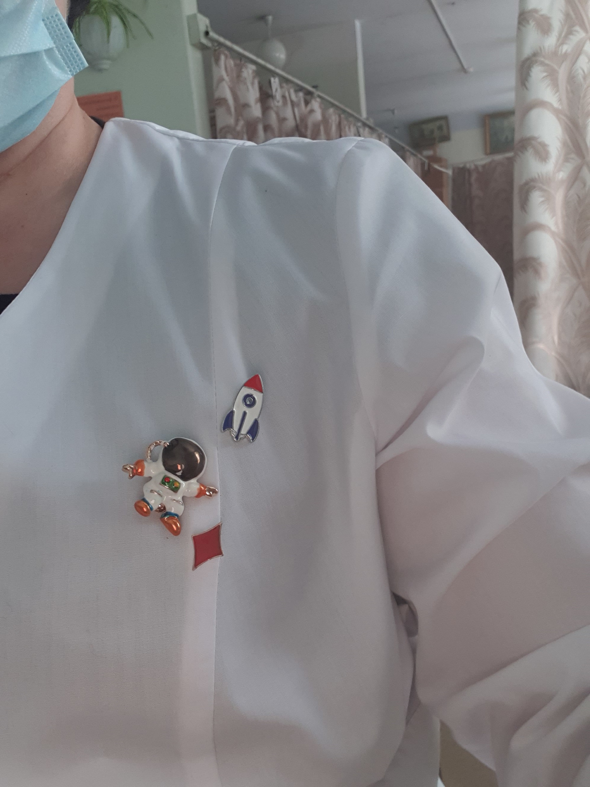 Happy Cosmonautics Day!) - My, April 12 - Cosmonautics Day, Brooch, Nurses