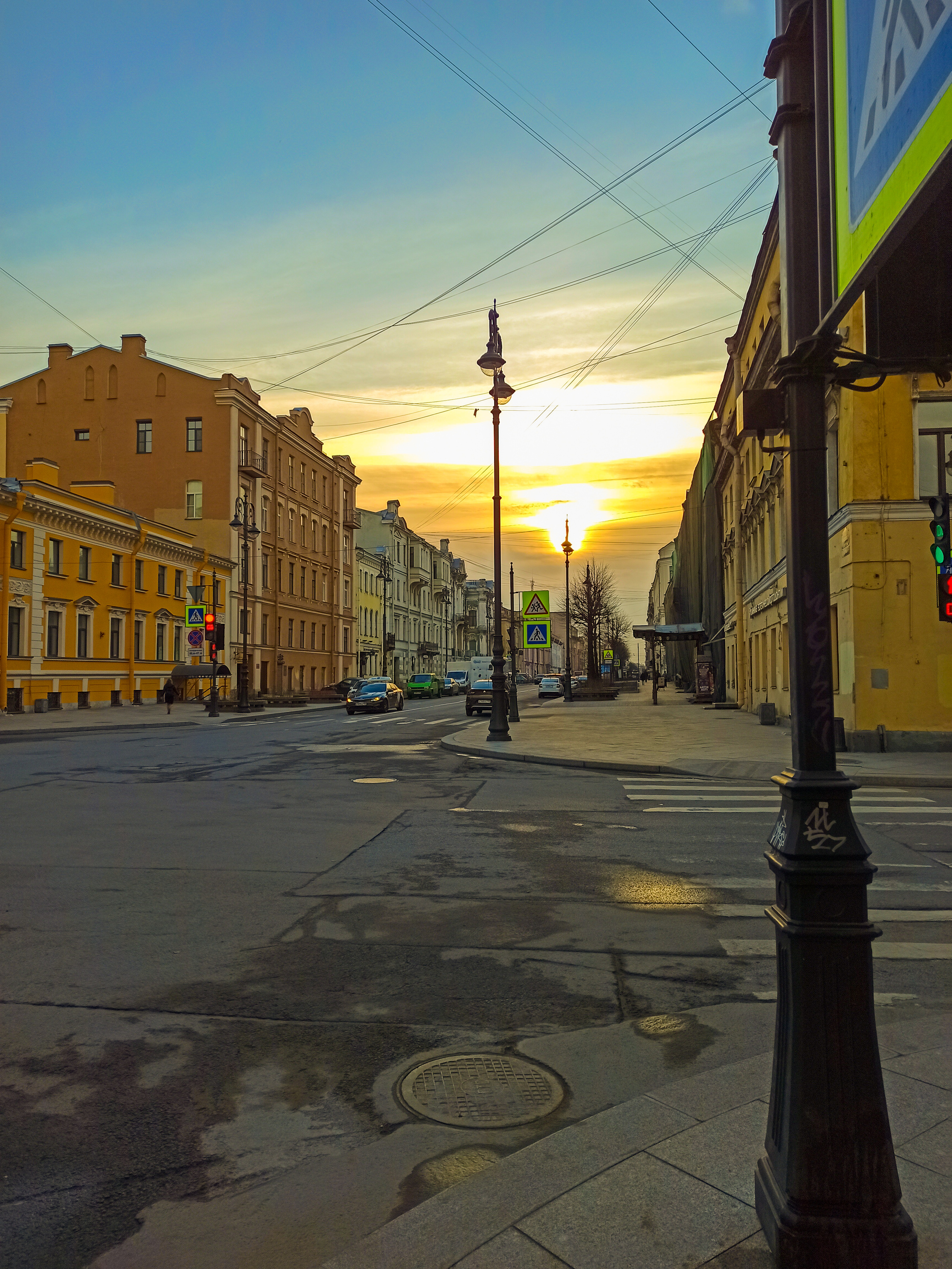 Dawn on the streets of St. Petersburg - My, The photo, Morning, Saint Petersburg, dawn, Street photography