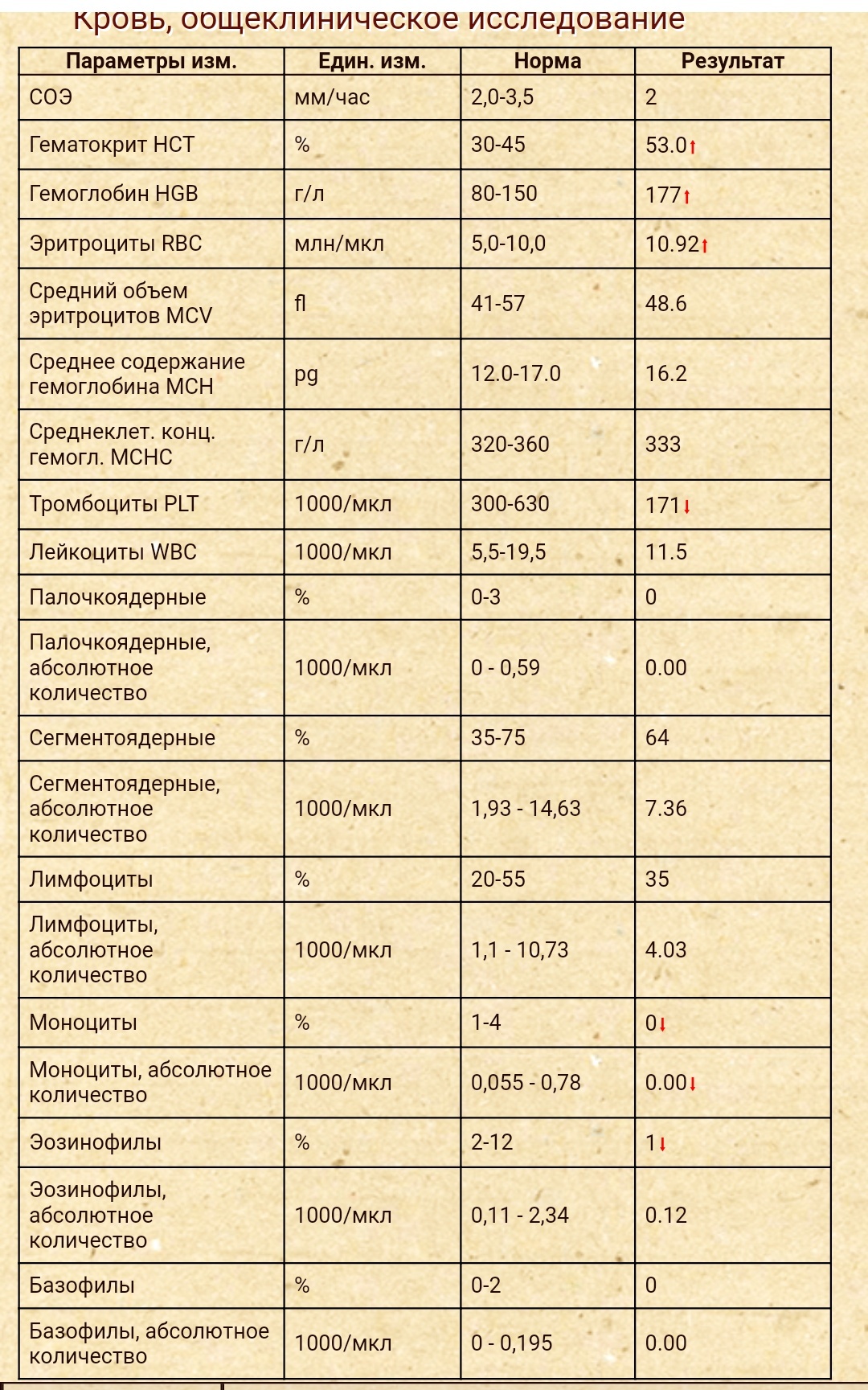 Помощь в прочтении анализа крови у кошки | Пикабу