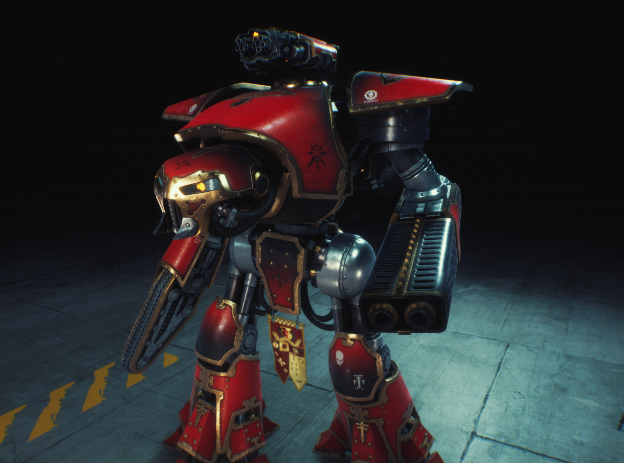 Deus Machines - Моё, Adeptus titanicus, Reaver, Warhammer 30k, Warhammer 40k, Unreal Engine 4, Warhound, Wh Art, Длиннопост