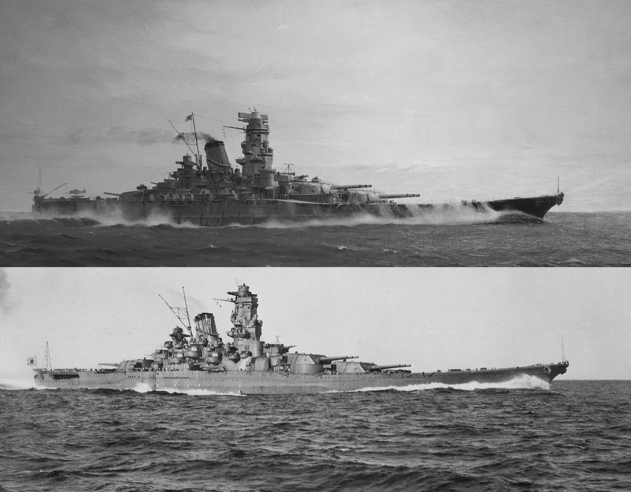 Going to death - Ship, Cruiser, Destroyer, The fight, Pacific Ocean, Battleship, The Second World War, Longpost, Story, Military history