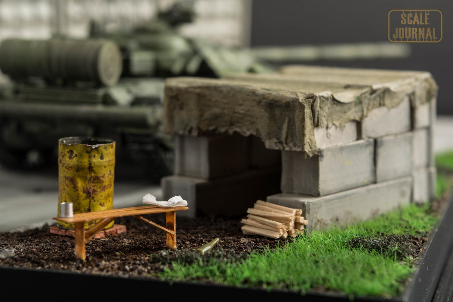 Diorama “BLOCKPOST” - My, Diorama, Prefabricated model, Modeling, Hobby, With your own hands, Video, Longpost, Video blog