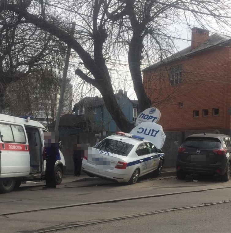 Road accident involving traffic police in Rostov - Road accident, Interesting, Images, Rostov-on-Don, DPS, Crash, Humor