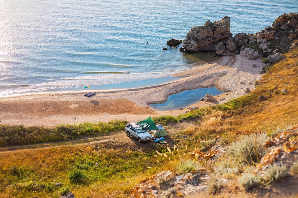 The amazing beauty of General's beaches in Crimea - Crimea, General's beaches, Sea, Relaxation, Camping, Azov sea, Longpost