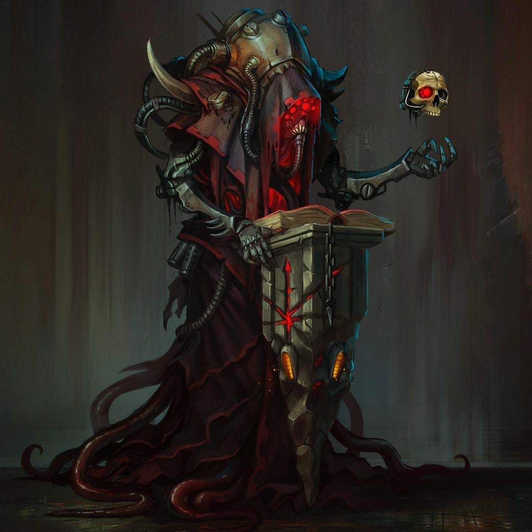 Dark Mechanicus \ Heretek - Warhammer 40k, Dark Mechanicus, Chaos, Art