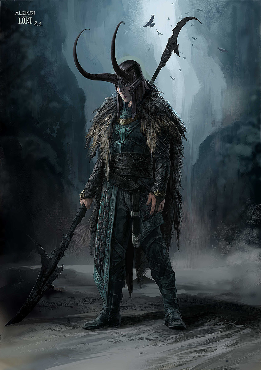 Loki - Art, Loki, Scandinavian mythology, Marvel, Aleksi Briclot