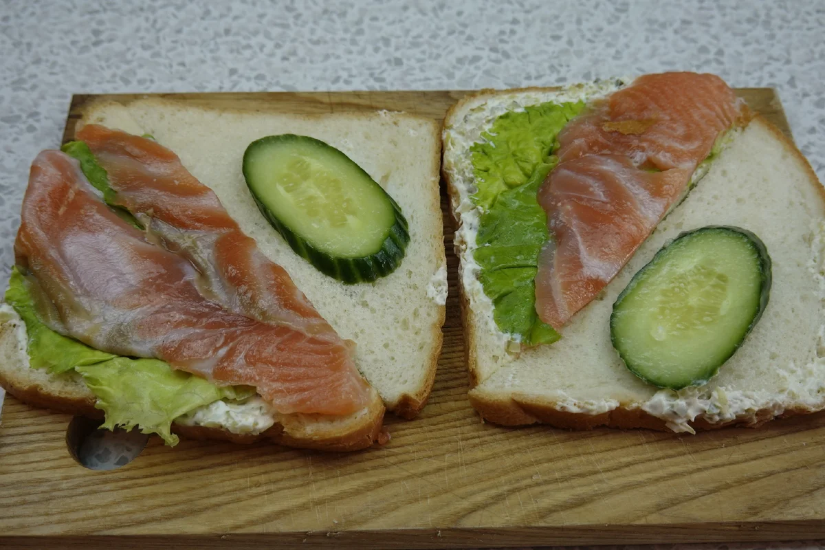 Is there salmon in Lenta's sandwich? - My, Food, Sandwich, Parsing, Fast food, Longpost