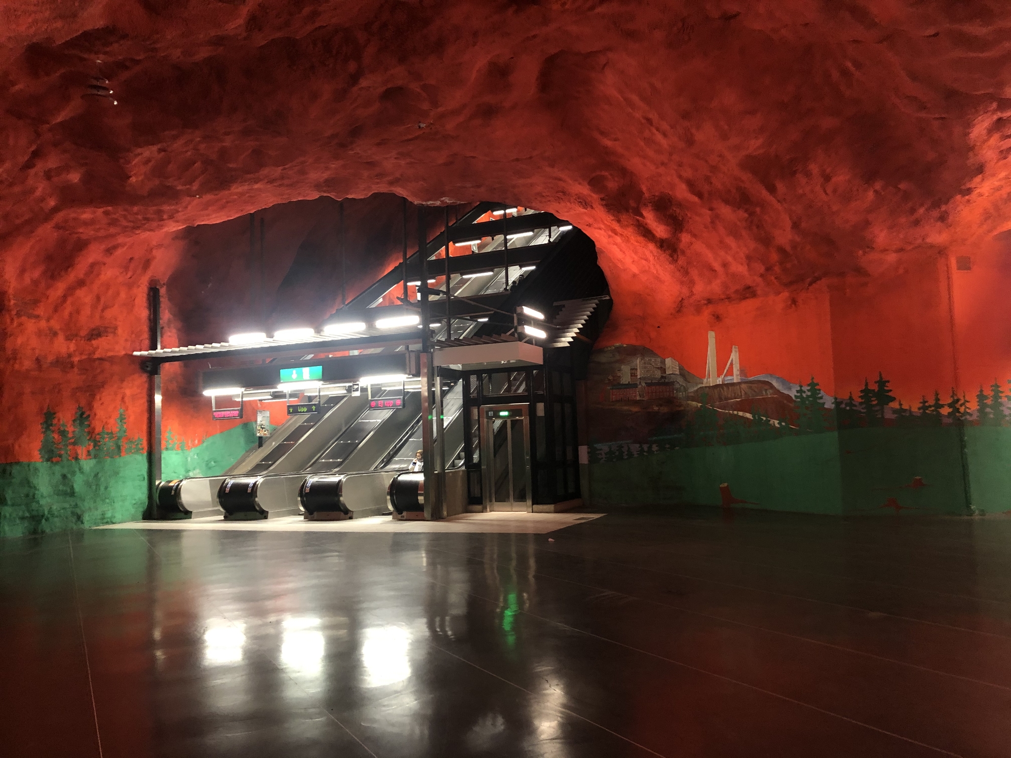 Stockholm metro - My, Travels, Stockholm, Sweden, Metro, Longpost