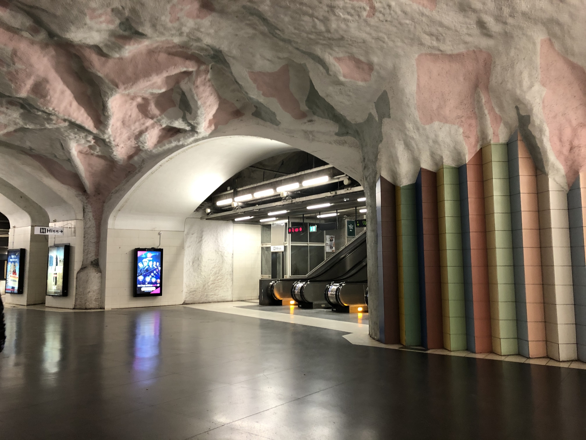 Stockholm metro - My, Travels, Stockholm, Sweden, Metro, Longpost