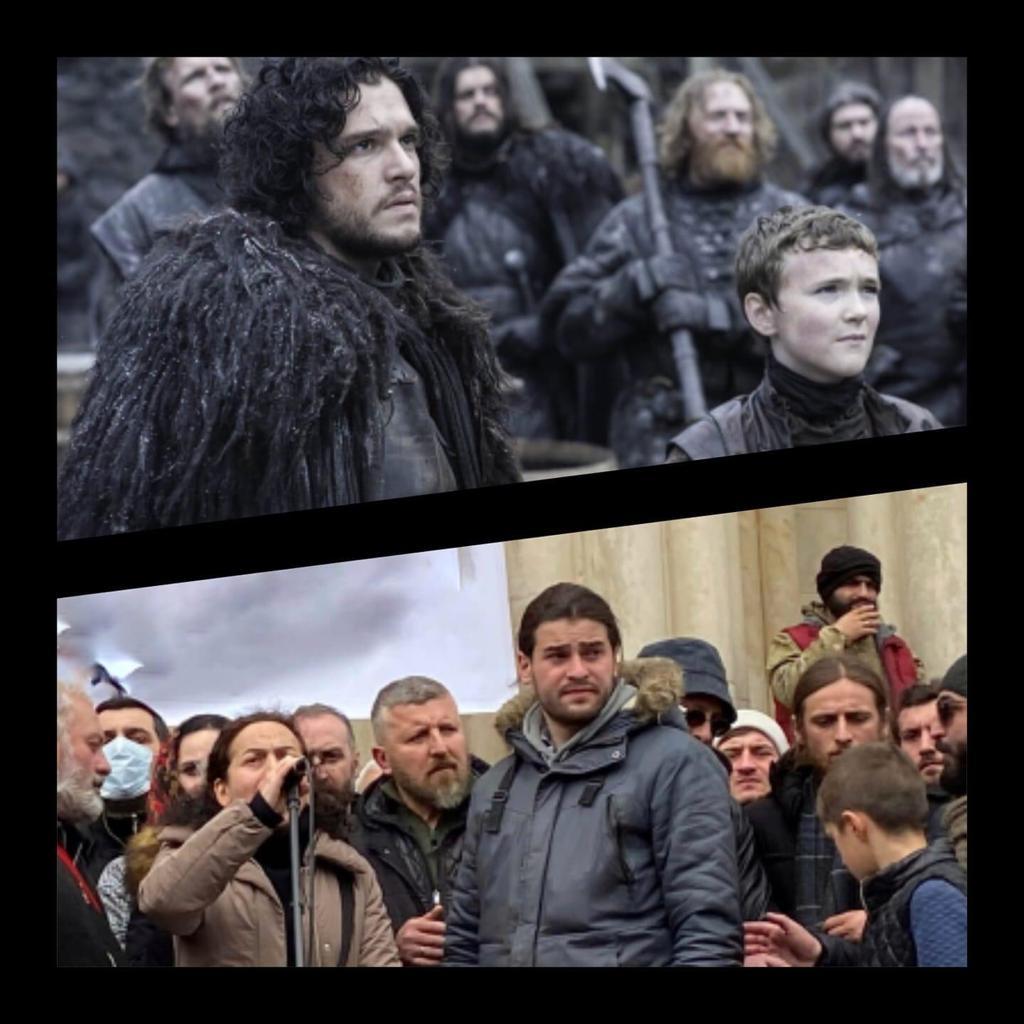 I think similar - Georgia, Protest, Jon Snow, Game of Thrones, The photo, Longpost, Politics