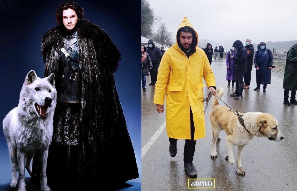 I think similar - Georgia, Protest, Jon Snow, Game of Thrones, The photo, Longpost, Politics