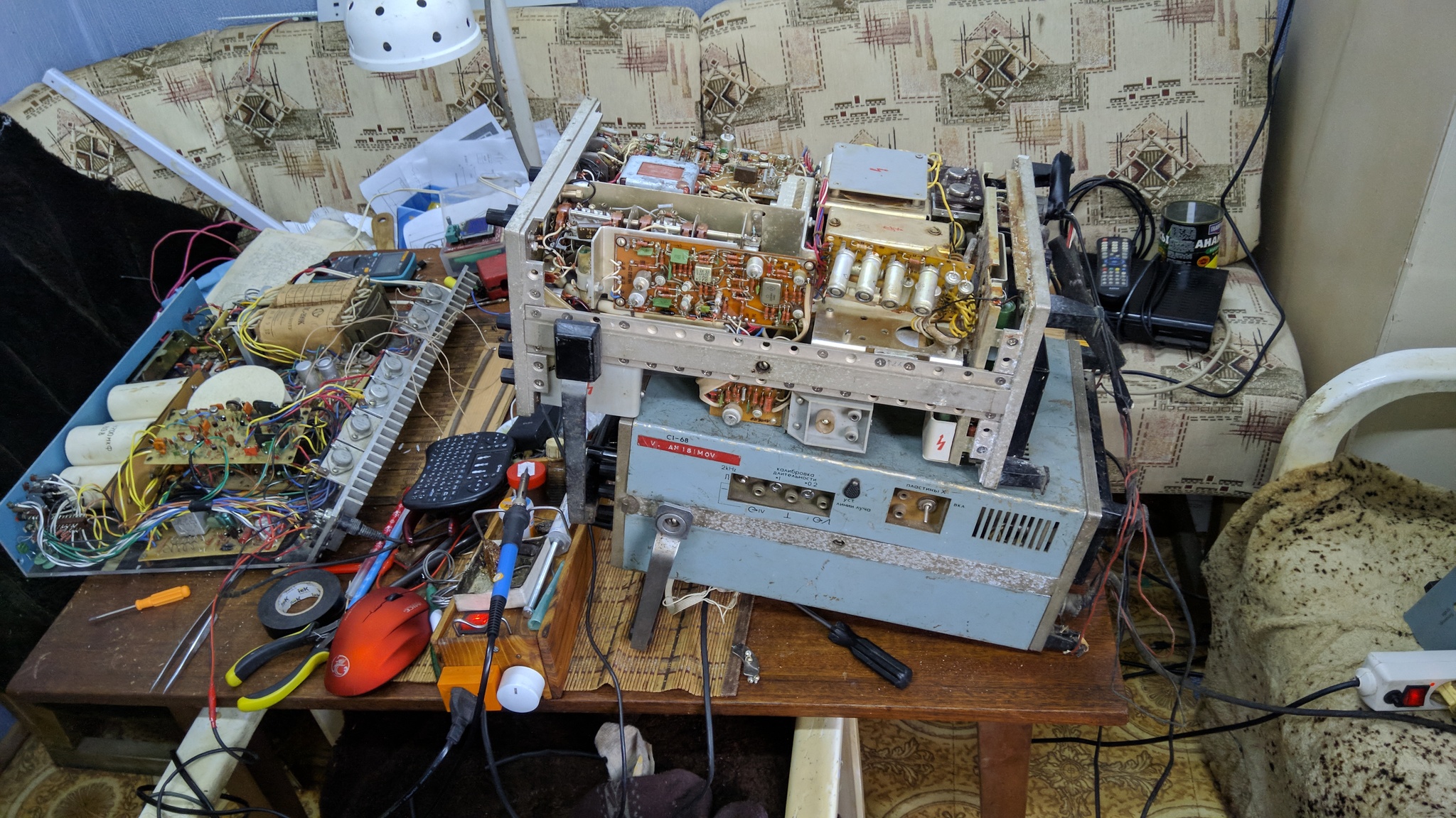 More than 30 years ago I assembled a UMZCH VV Sukhov 1989, there was a network failure, a power surge and now I had to repair it - My, Homemade, With your own hands, Amplifier, Longpost, Radio amateurs, Sound, Oscilloscope, Electronics, Needlework with process