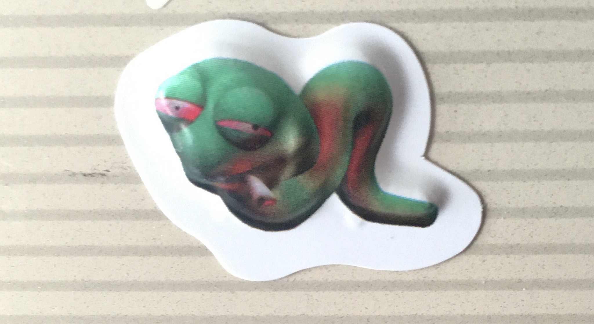 This is such a snake - My, Snake, Sticker, Tired