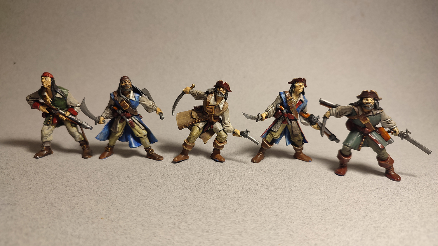 I paint the soldiers. Gang of Pirates - My, Toy soldiers, Paints, Longpost