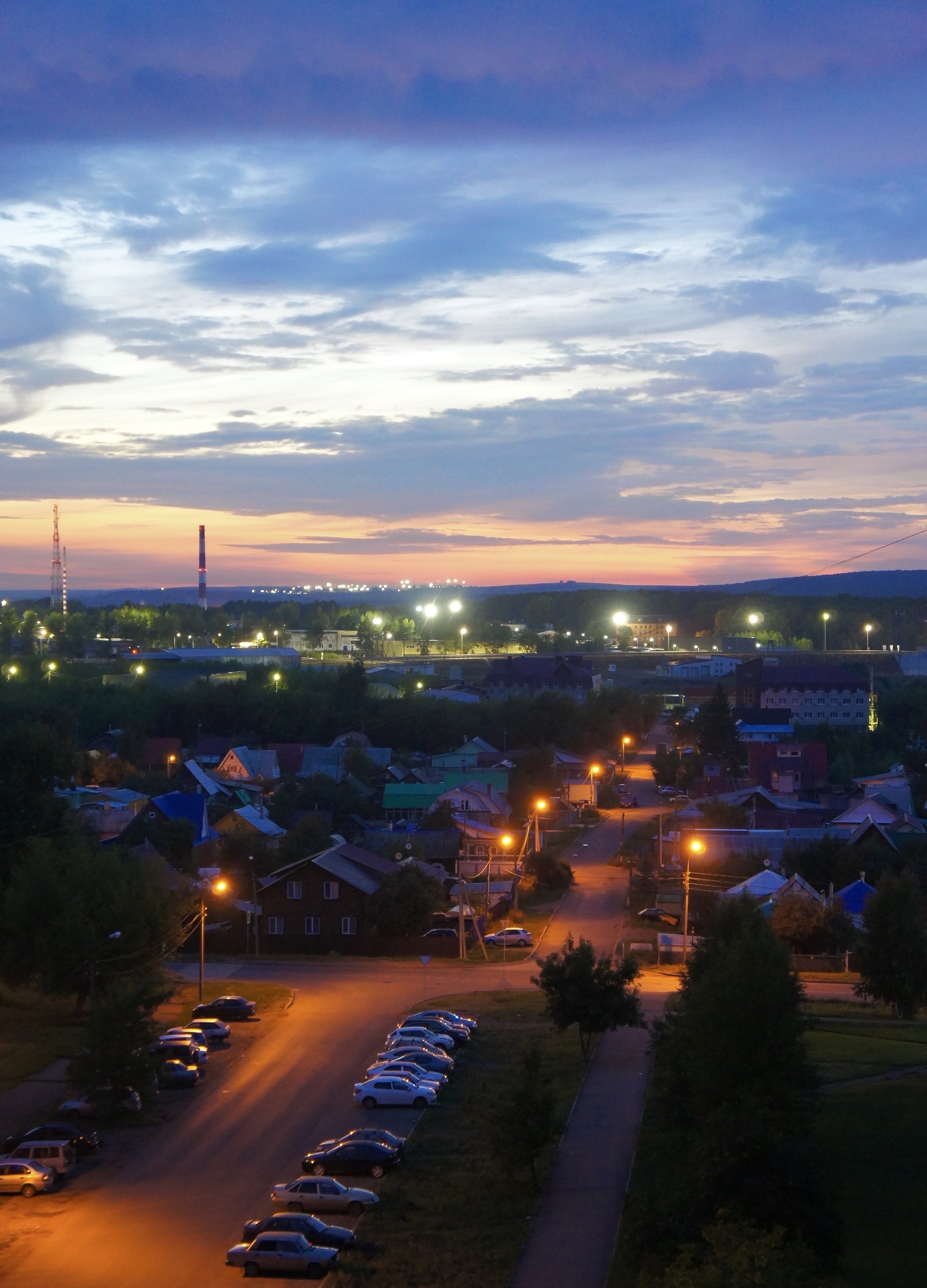 Early morning on the outskirts of the city - My, Russia, Ufa, Summer, Morning, View from the window