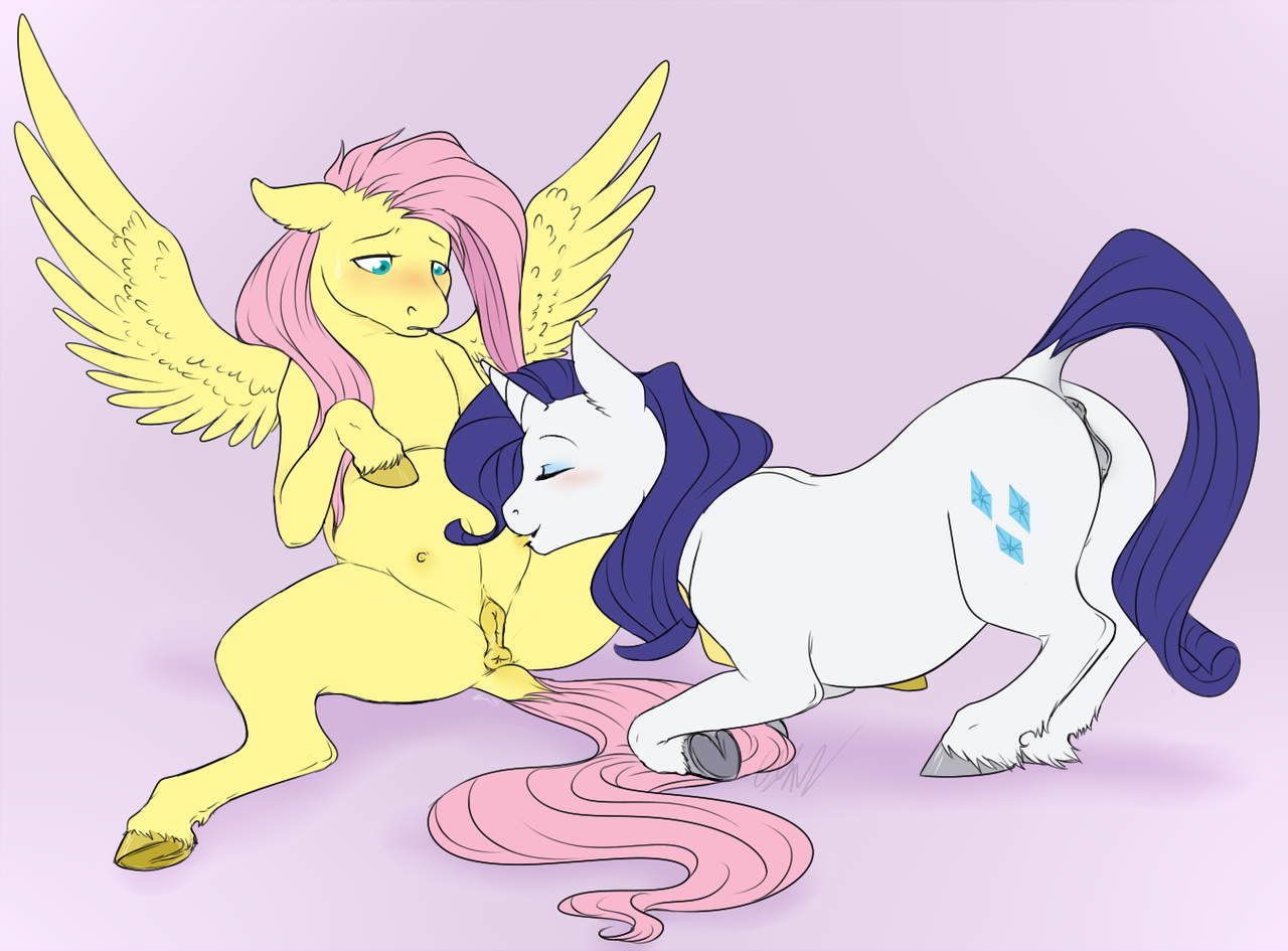 *Название придумайте сами. Я пасс* - NSFW, My Little Pony, Rarity, Fluttershy, MLP Explicit, MLP Udder, MLP Lesbian, MLP anatomically correct