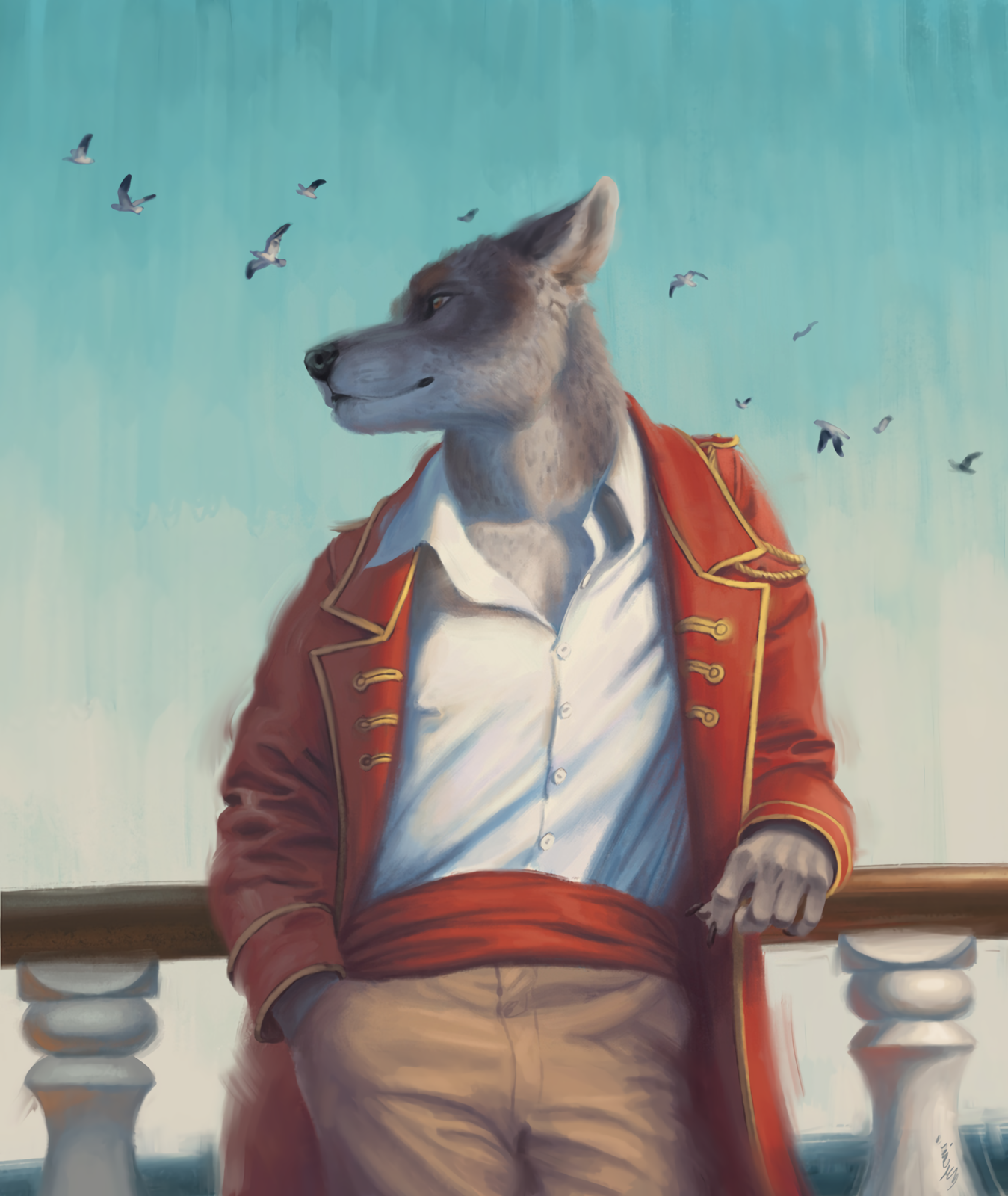 Where the heart is - Furry, Furry art, Furry canine, Furry wolf, Sailors, Myenia