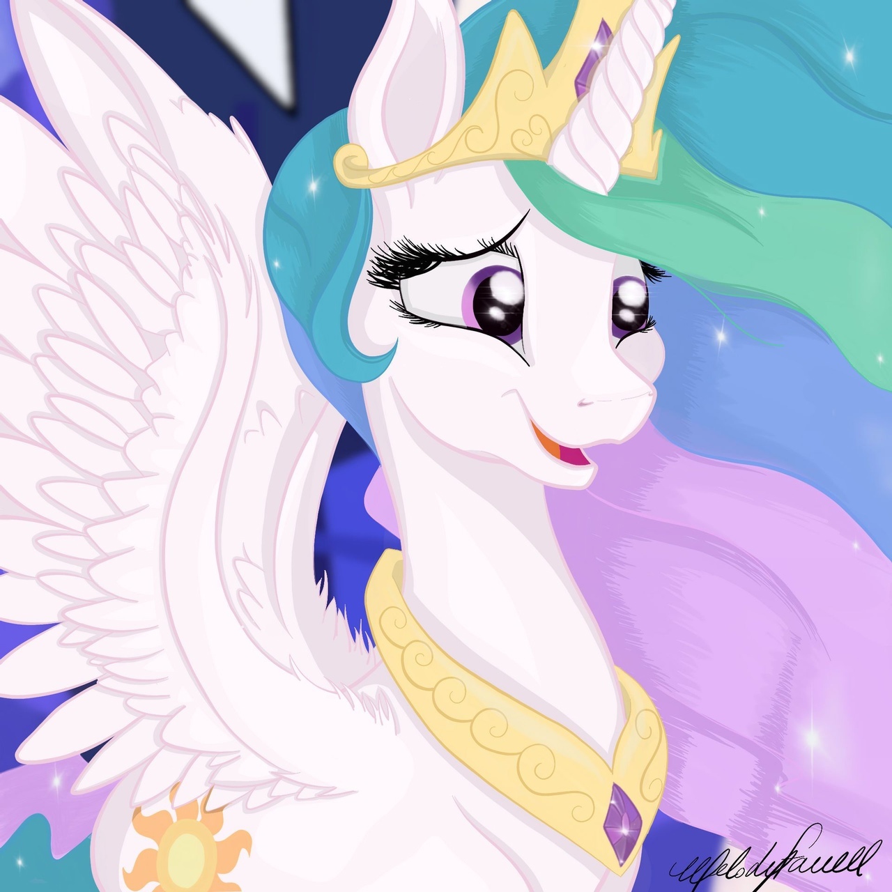 Когда застукала Кейденс с Шайни... - My Little Pony, Princess Celestia