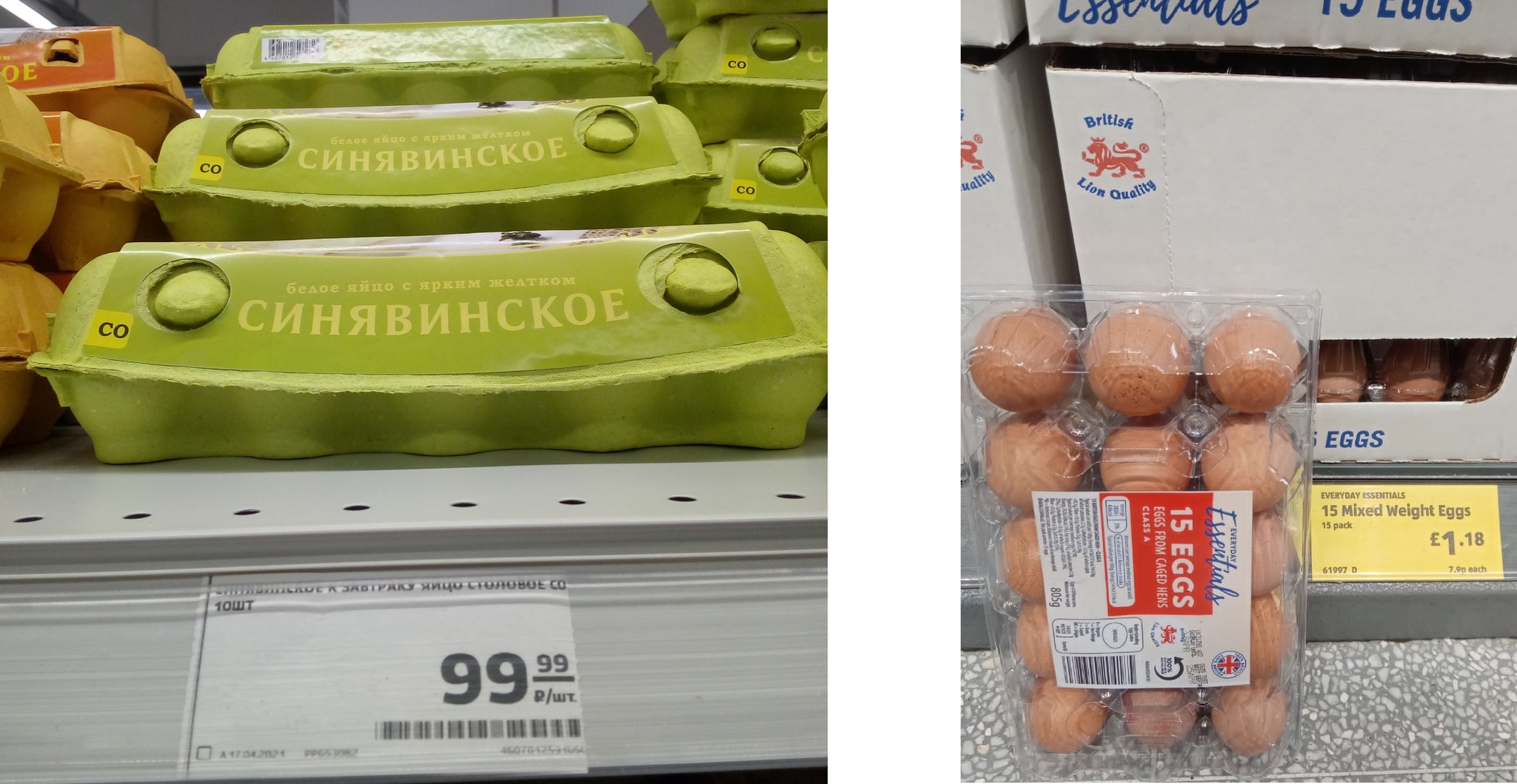 Difference in cost of products UK Vs Russia - Economy, Politics, Longpost