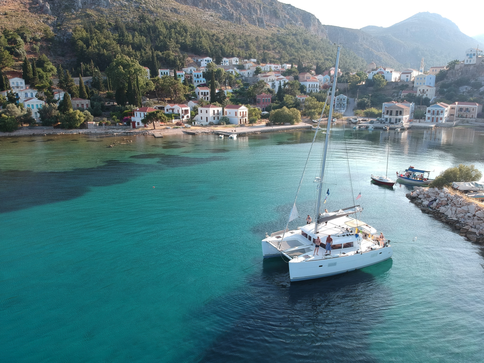 Traveling on a sailing catamaran in Turkey - My, Catamaran, Turkey, Yachting, Mediterranean Sea, Greece, Longpost