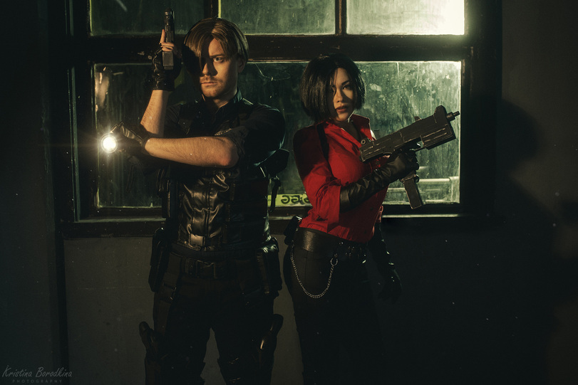 Resident Evil - Resident Evil, Ada Wong, Leon Kennedy, Косплей, Длиннопост