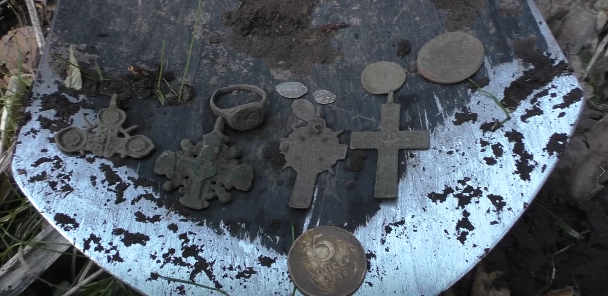 We found an intact 16th century settlement! Searching with a metal detector - My, Search, Treasure hunt, Travels, Metal detector, Find, Hobby, Numismatics, Video, Longpost