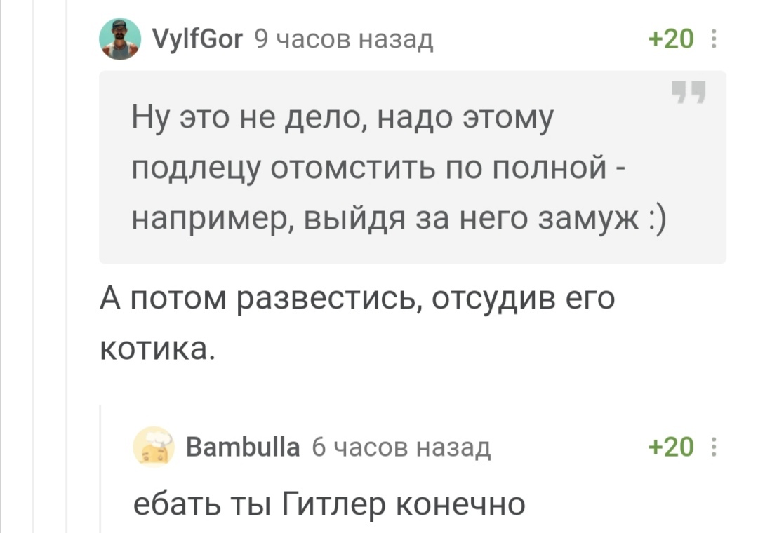 Надо отомстить - Скриншот, Комментарии на Пикабу, Мат, Длиннопост