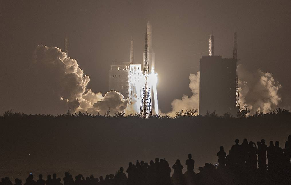 China launched the core module of the national space station - China, Space, Running, Space station, news, Longpost