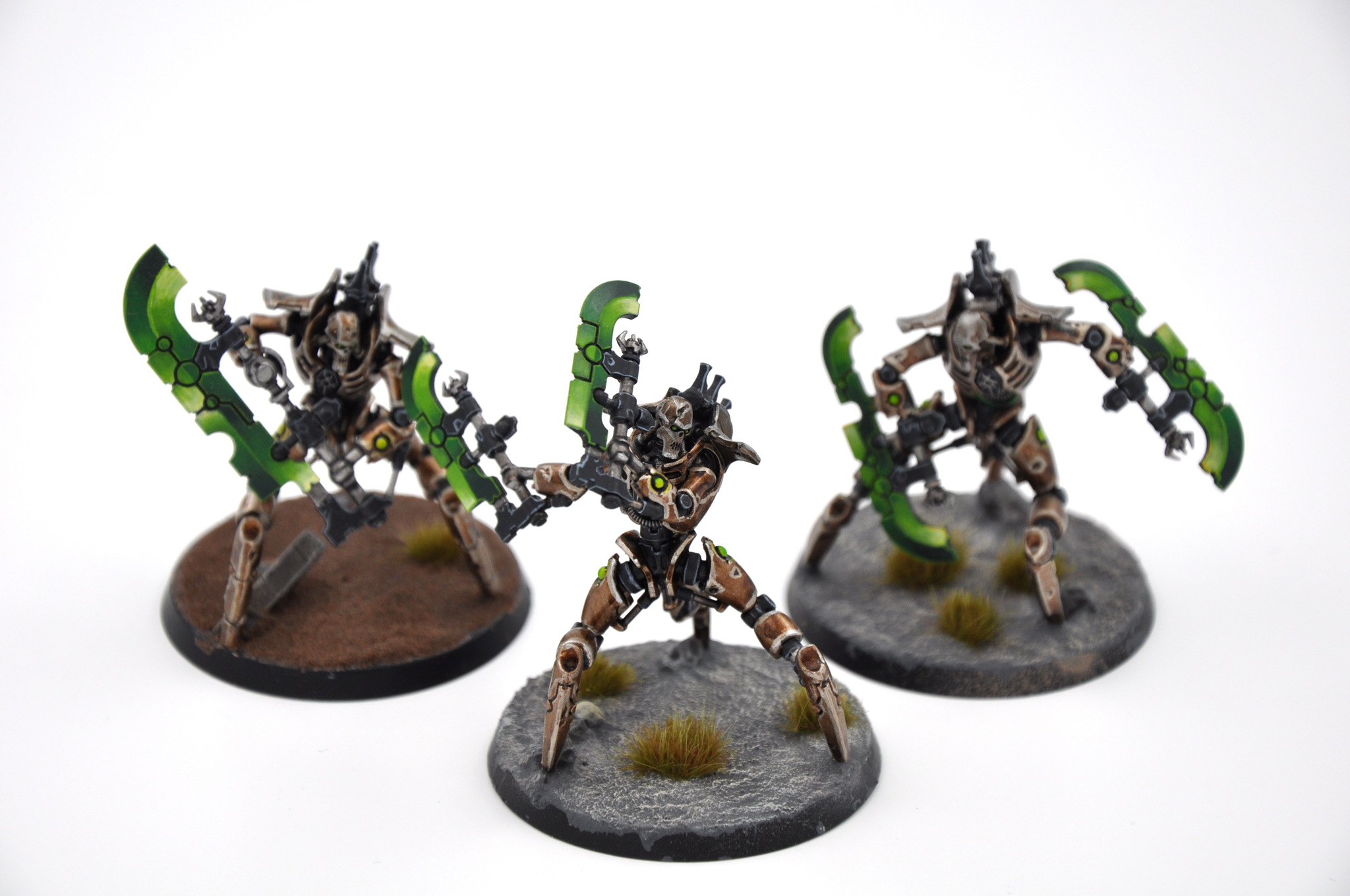 Necron Skorpekh Destroyers in Szarekhan Dynasty colors - My, Wh miniatures, Necrons, Miniature, Modeling, Hobby, Warhammer 40k, Longpost