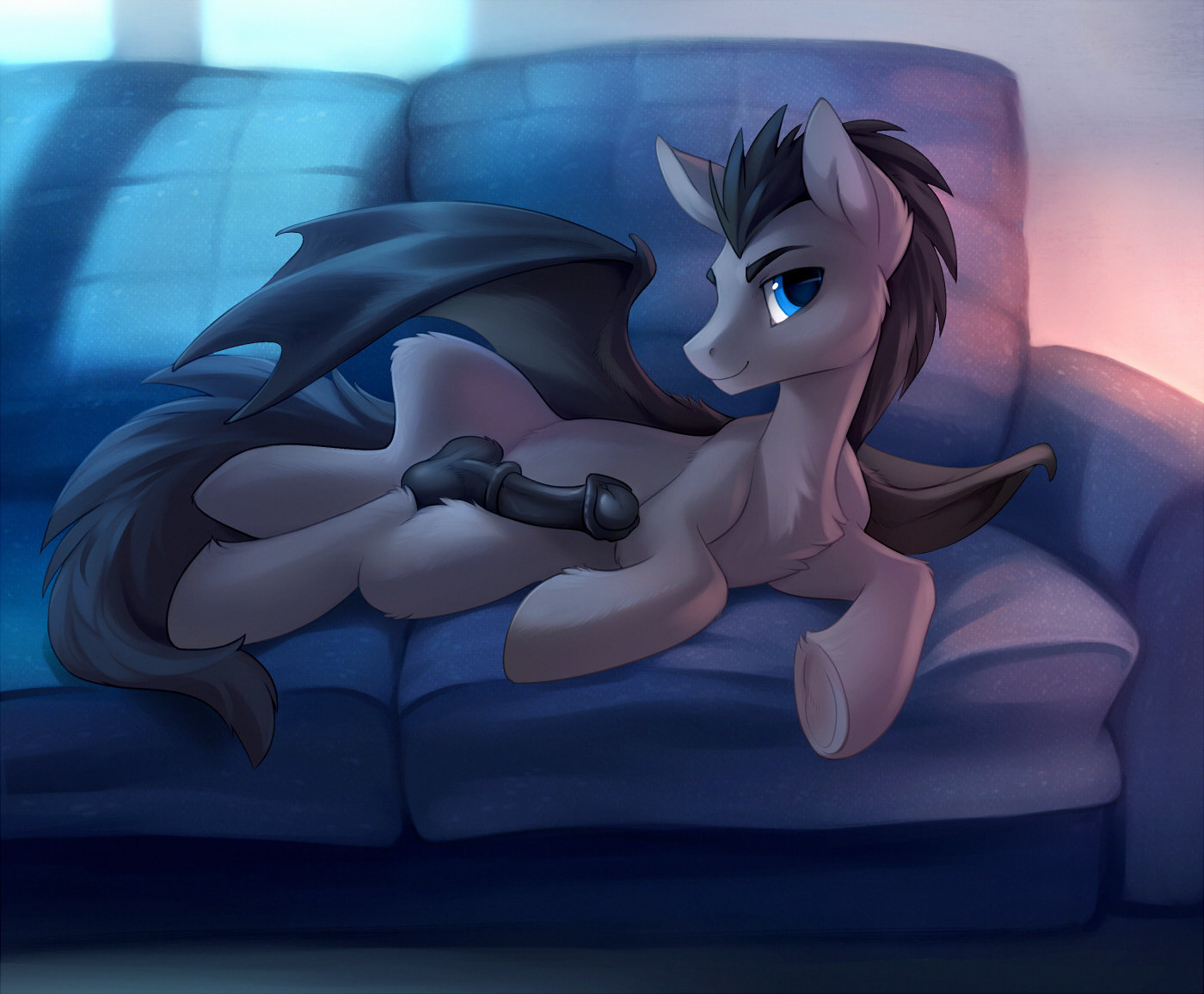 Пышепонь - NSFW, My Little Pony, Original Character, MLP Explicit, MLP anatomically correct, Tomatocoup, Batpony