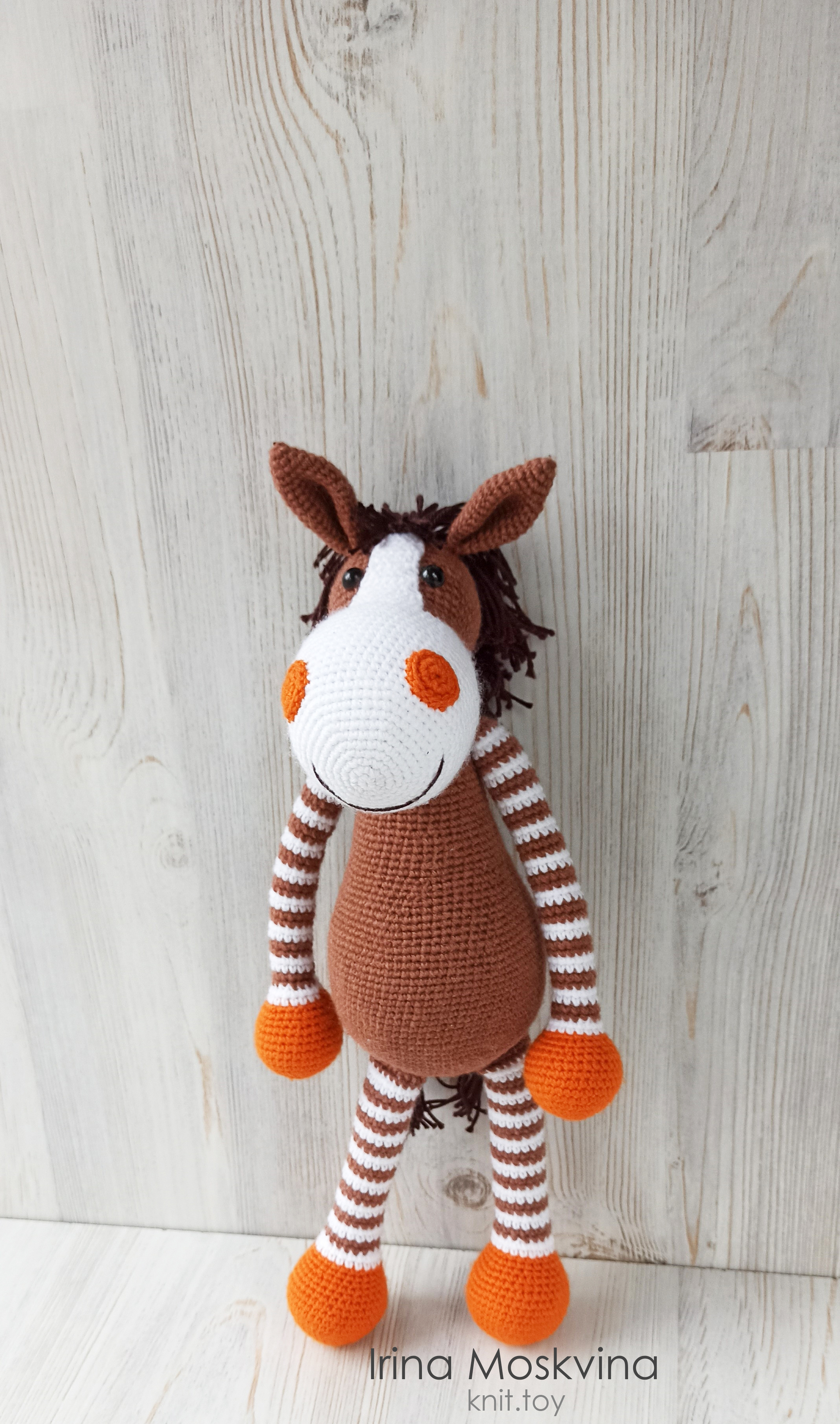 Horse... or donkey? - My, Needlework without process, Crochet, Handmade, Horses, Donkey, Longpost