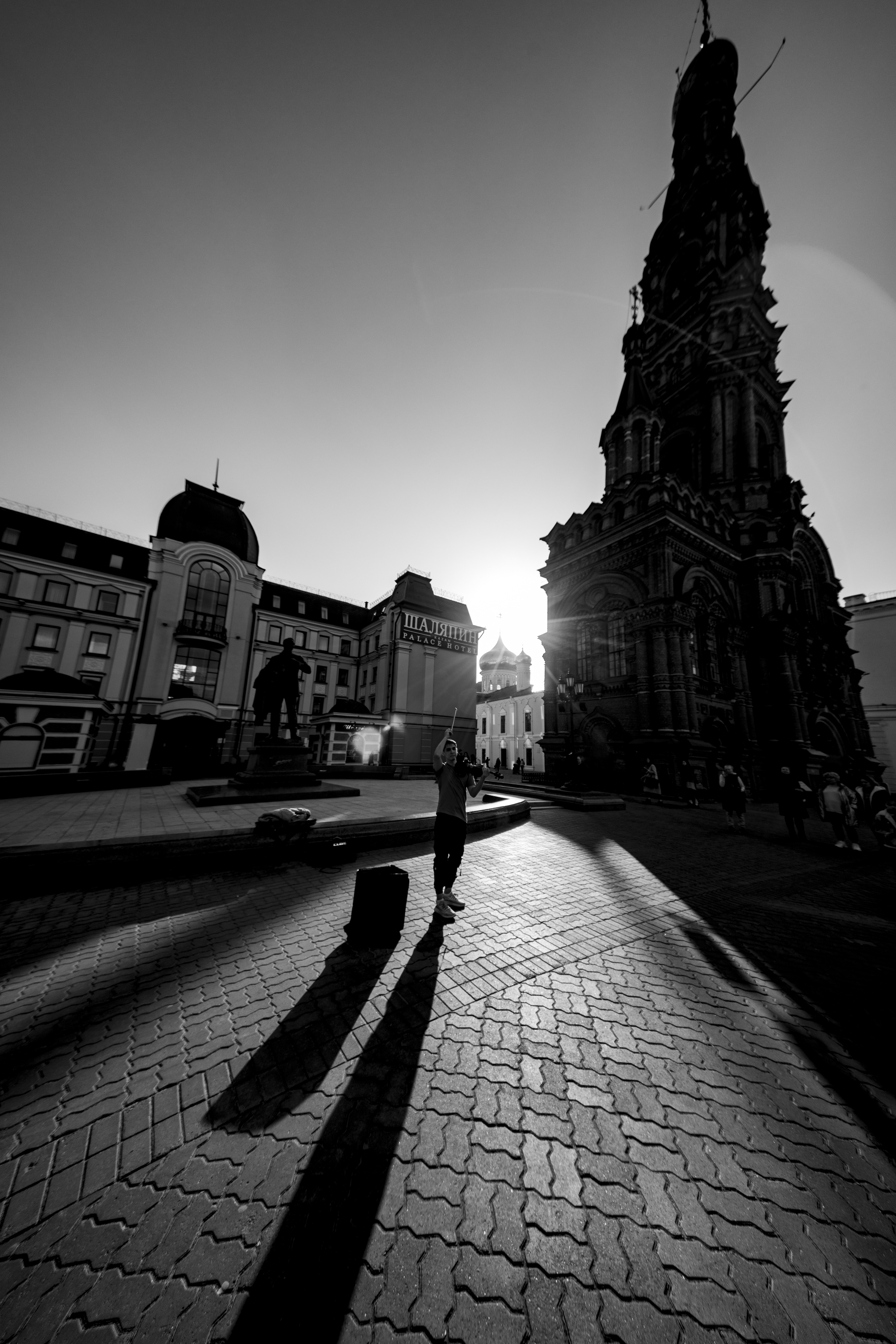 A little bit of Kazan - My, Kazan, Black and white photo, The photo, Straight, Longpost