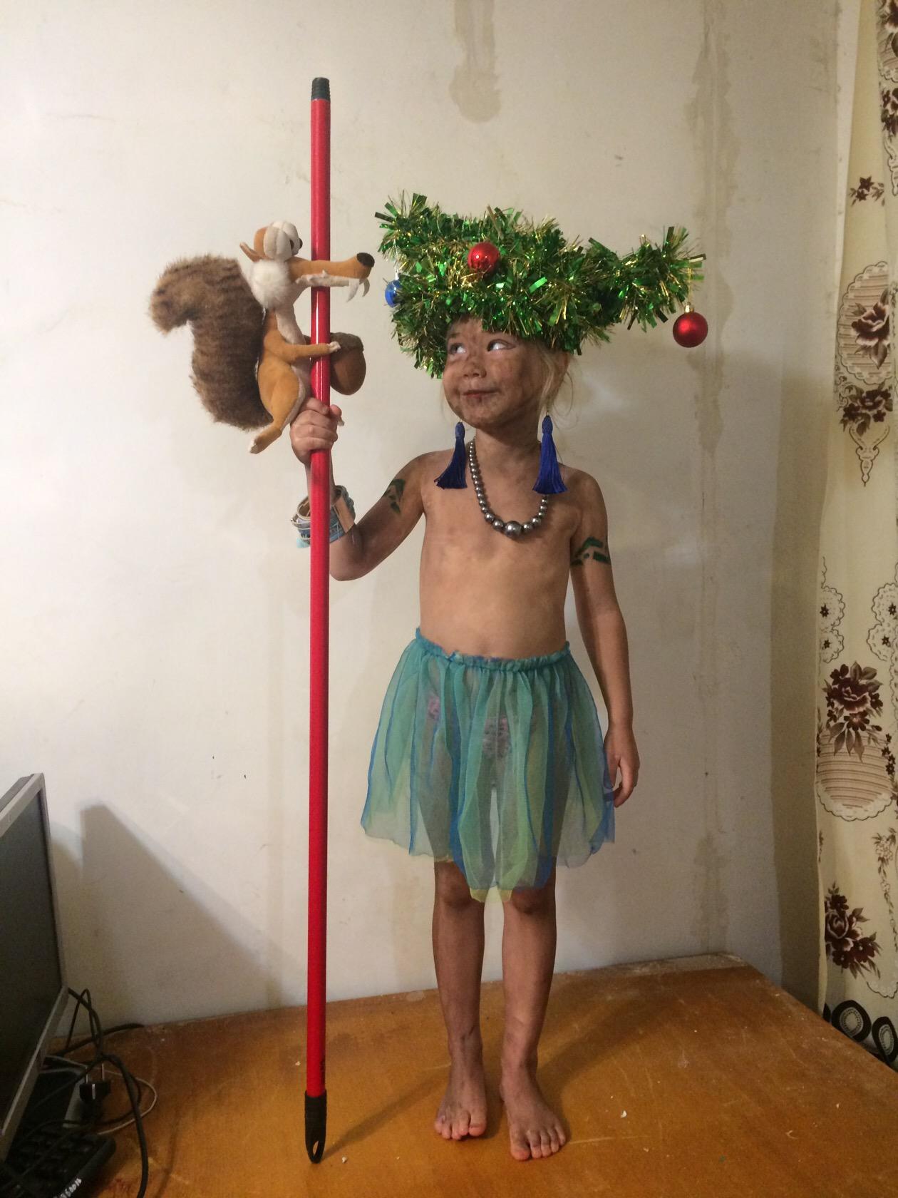 Home cosplay - Children, New Year costume, The photo, Longpost