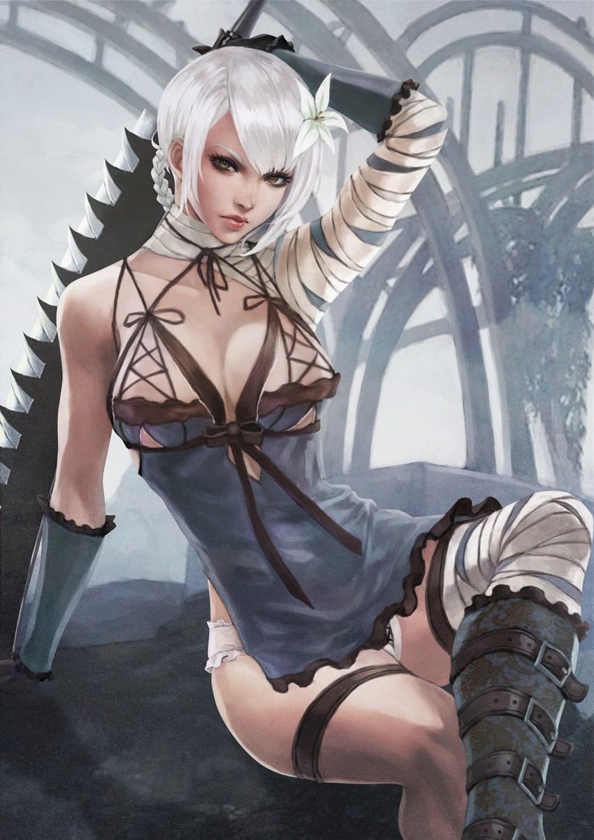 Kaine - NSFW, Арт, Рисунок, Девушки, NIER replicant, Monorirogue, Kaine