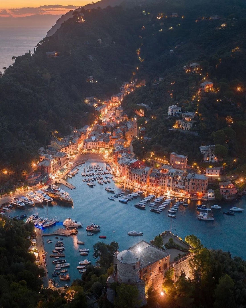 Portofino, Italy - Portofino, Italy, Europe, Sea, Night, beauty, The photo