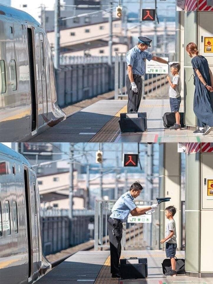 A little dream came true for a moment - Japan, Children, Driver, Longpost, Railway