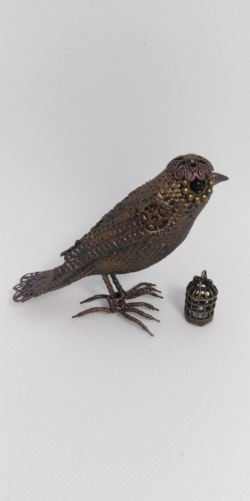 Steampunk birds - My, Birds, Knitting, Steampunk, Handmade, Longpost, Needlework without process