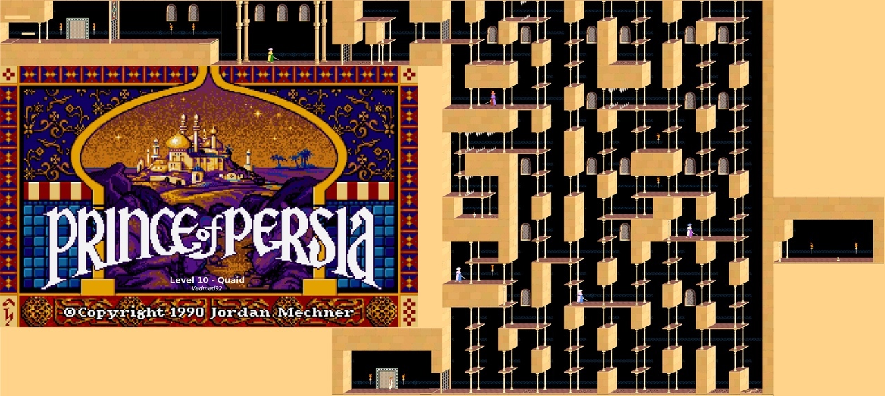 Prince or not Prince, that is the question - My, Prince of Persia, Computer games, DOS games, Dos, Dos Games, Longpost, Video, GIF, Modifications